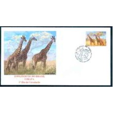 FN2712.12-FDC ZOOLÓGICOS DO BRASIL, GIRAFAS - 2007 - CBC JOÃO PESSOA