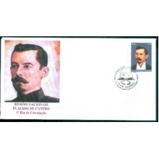 FN2745-FDC HERÓIS NACIONAIS, PLÁCIDO DE CASTRO - 2008 - CBC BRASÍLIA