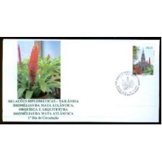 FN2781B.01-FDC RELAÇÕES TAILÂNDIA - BROMÉLIAS, ORQUÍDEA E ARQUITETURA, BROMÉLIAS - 2009 - CBC BRASÍLIA