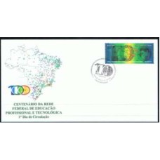 FN2897.02-FDC CENTENÁRIO DA REDE FEDERAL DE EDUCAÇÃO PROFISSIONAL E TECNOLÓGICA - 2009 - CBC RIO DE JANEIRO