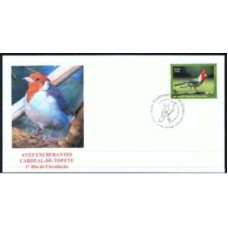 FN2900.02-FDC AVES EXUBERANTES, CARDEAL-DE-TOPETE - 2009 - CBC SÃO PAULO