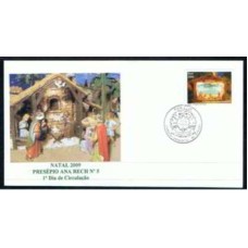 FN2915.01-FDC NATAL, PRESÉPIOS DE ANA RECH, Nº 5 - 2009 - CBC CAXIAS DO SUL