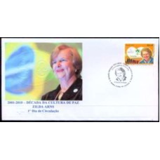 FN2953.01-FDC MERCOSUL - DÉCADA DA CULTURA DA PAZ - ZILDA ARNS - 2010 - CBC CURITIBA