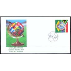 FN2981B-FDC COPA DO MUNDO DA ÁFRICA DO SUL, GLOBO - 2010 - CBC RIO DE JANEIRO