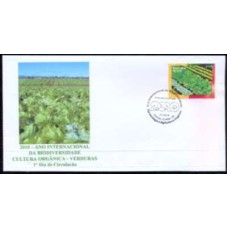 FN3037-FDC 2010 ANO INTERNACIONAL DA BIODIVERSIDADE, CULTURA ORGÂNICA - VERDURAS - 2010 - CBC CURITIBA