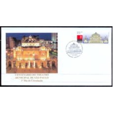 FN3112-FDC CENTENÁRIO DO THEATRO MUNICIPAL DE SÃO PAULO - 2011 - CBC SÃO PAULO