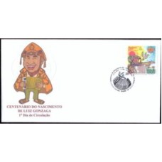 FN3242.01-FDC CENTENÁRIO DO NASCIMENTO DE LUIZ GONZAGA - 2012 - CBC BRASÍLIA