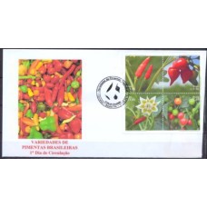 FN3496.07-FDC VARIEDADES DE PIMENTAS BRASILEIRAS - 2015 - CBC SANTA LEOPOLDINA