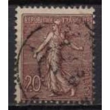 FRA0131UA-SELO SEMEUSE, 20C MARROM LILÁS ESCURO - FRANÇA - 1903 - U