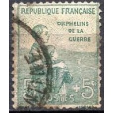 FRA0149U-SELO PRÓ ÓRFÃOS DA GUERRA, 5C - FRANÇA - 1917/18 - U