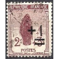FRA0162UA-SELO PRÓ ÓRFÃOS DA GUERRA, 1C SOBRE 2+3C - FRANÇA - 1922 - U
