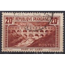 FRA0262U-SELO MONUMENTOS E SÍTIOS, 20F TIPO IIB - FRANÇA - 1929/31 - U
