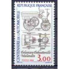 FRA2341N-SELO CENTENÁRIO DO AUTOMÓVEL - FRANÇA - 1984 - N