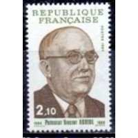 FRA2344N-SELO HOMENAGEM A VINCENT AURIOL - FRANÇA - 1984 - N