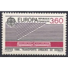 FRA2532M-SELO SÉRIE EUROPA - TRANSPORTES E COMUNICAÇÕES, 3,60F - FRANÇA - 1988 - MINT