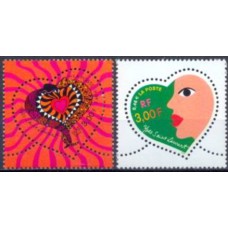 FRA3295M-SÉRIE SÃO VALENTIN - CORAÇÃO 2000 DE YVES SAINT LAURENT - FRANÇA - 2000 - MINT