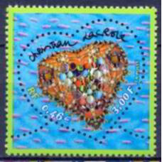 FRA3368M-SELO SÃO VALENTIN - CORAÇÃO 2001 DE CHRISTIAN LACROIX - FRANÇA - 2001 - MINT