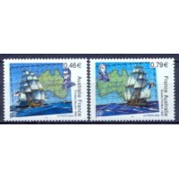 FRA3476M-SÉRIE BICENTENÁRIO DO ENCONTRO DOS NAVEGADORES NICOLAS BAUDIN E MATTHEW FLINDERS - FRANÇA - 2002 - MINT FRA3476M-SÉRIE BICENTENÁRIO DO ENCONTRO DOS NAVEGADORES NICOLAS BAUDIN E MATTHEW FLINDERS - FRANÇA - 2002 - MINT