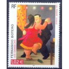 FRA3482M-SELO SÉRIE ARTÍSTICA - FERNANDO BOTERO - FRANÇA - 2002 - MINT