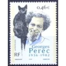 FRA3518M-SELO 20º ANIVERSÁRIO DA MORTE DO ESCRITOR GEORGES PEREC - FRANÇA - 2002 - MINT