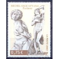 FRA3558M-SELO SÉRIE ARTÍSTICA - MICHELÂNGELO - FRANÇA - 2003 - MINT