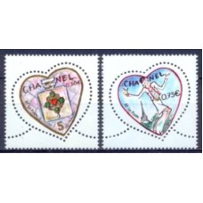 FRA3632M-SÉRIE SÃO VALENTIN - CORAÇÃO 2004 DE KARL LAGERFELD - FRANÇA - 2004 - MINT