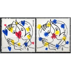 FRA4924N-SÉRIE SÃO VALENTIM - CORAÇÃO JEAN-CHARLES DE CASTELBAJAC - FRANÇA - 2015 - N