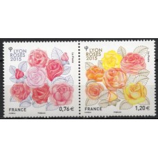 FRA4957MS-SE-TENANT CONGRESSO MUNDIAL DAS SOCIEDADES DAS ROSAS - FRANÇA - 2015 - MINT