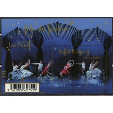 FRA4983MF-BLOCO FESTA DO SELO - DANÇA - FRANÇA - 2015 - MINT