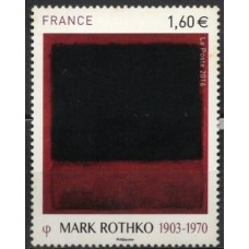 FRA5030N-SELO SÉRIE ARTÍSTICA - MARK ROTHKO - FRANÇA - 2016 - N