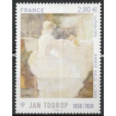 FRA5033M-SELO SÉRIE ARTÍSTICA - JAN TOOROP - FRANÇA - 2016 - MINT