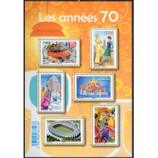FRA5056MF-BLOCO OS ANOS 70 - FRANÇA - 2016 - MINT