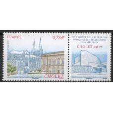 FRA5142M-SELO 90º CONGRESSO DA FEDERAÇÃO FRANCESA DAS ASSOCIAÇÕES FILATÉLICAS - FRANÇA - 2017 - MINT