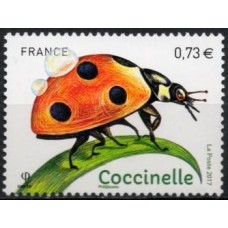 FRA5147M-SELO NATUREZA DA FRANÇA XXXI - INSETOS DE JARDINS - FRANÇA - 2017 - MINT