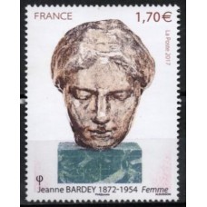 FRA5154M-SELO SÉRIE ARTÍSTICA - ESCULTORA JEANNE BARDEY - FRANÇA - 2017 - MINT