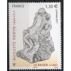 FRA5168M-SELO SÉRIE ARTÍSTICA - ESCULTOR AUGUSTE RODIN - FRANÇA - 2017 - MINT