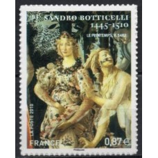 FRAZ0492M-SELO SÉRIE ARTÍSTICA - SANDRO BOTTICELLI - AUTOADESIVO - FRANÇA - 2010 - MINT