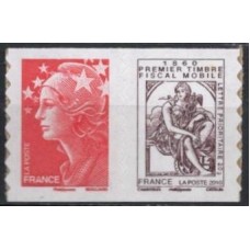 FRAZ0507MP-PAR SELOS 150º ANIVERSÁRIO DO SELO FISCAL CABASSON - AUTOADESIVOS - FRANÇA - 2010 - MINT