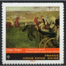 FRAZ0698M-SELO SÉRIE ARTÍSTICA - EDGAR DEGAS - AUTOADESIVO - FRANÇA - 2012 - MINT