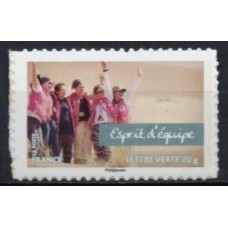FRAZ0807MA-SELO VALORES DAS MULHERES, MULHERES DE VALORES, ESPÍRITO DE EQUIPE - AUTOADESIVO - FRANÇA - 2013 - MINT