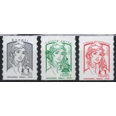 FRAZ1214M-SÉRIE MARIANE DE CIAPPA E KAWENA - AUTOADESIVOS - FRANÇA - 2016 - MINT
