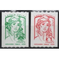 FRAZ1256M-SÉRIE MARIANE DE CIAPPA E KAWENA - AUTOADESIVOS - FRANÇA - 2016 - MINT