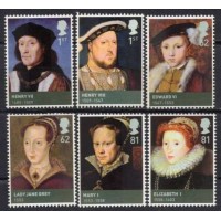 GRB3138M-SÉRIE REIS E RAINHAS BRITÂNICOS II - CASA DOS TUDORS - GRÃ-BRETANHA - 2009 - MINT GRB3138M-SÉRIE REIS E RAINHAS BRITÂNICOS II - CASA DOS TUDORS - GRÃ-BRETANHA - 2009 - MINT