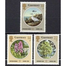 GUE0359N-SÉRIE EUROPA - PROTEÇÃO À NATUREZA E AO MEIO AMBIENTE - GUERNSEY - 1986 - N