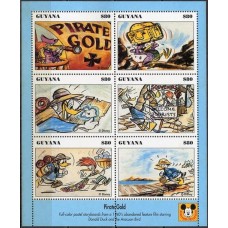 GUY3429NF-MINIFOLHA POSTERS DAS PRODUÇÕES DISNEY Nº 7 - GUIANA - 1994 - N