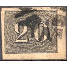 IM0012U.05-SELO VERTICAL, 20 RÉIS - 1850 - U