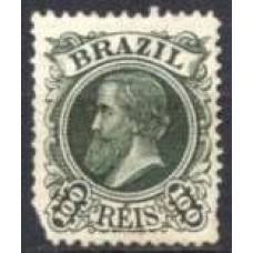 IM0049N.01-SELO DOM PEDRO II CABEÇA PEQUENA, 100 RÉIS - 1881 - N - COM RESTRIÇÃO NO CANTO INFERIOR ESQUERDO