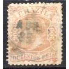 IM0050U.05-SELO DOM PEDRO II CABEÇA PEQUENA, 200 RÉIS - 1881 - U