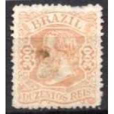 IM0050U.06-SELO DOM PEDRO II CABEÇA PEQUENA, 200 RÉIS - 1881 - U
