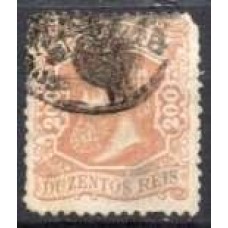 IM0050U.08-SELO DOM PEDRO II CABEÇA PEQUENA, 200 RÉIS - 1881 - U